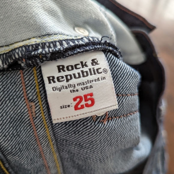 Rock & Republic Vargas Y2K Vintage bootcut jeans sz 25 - Picture 5 of 8